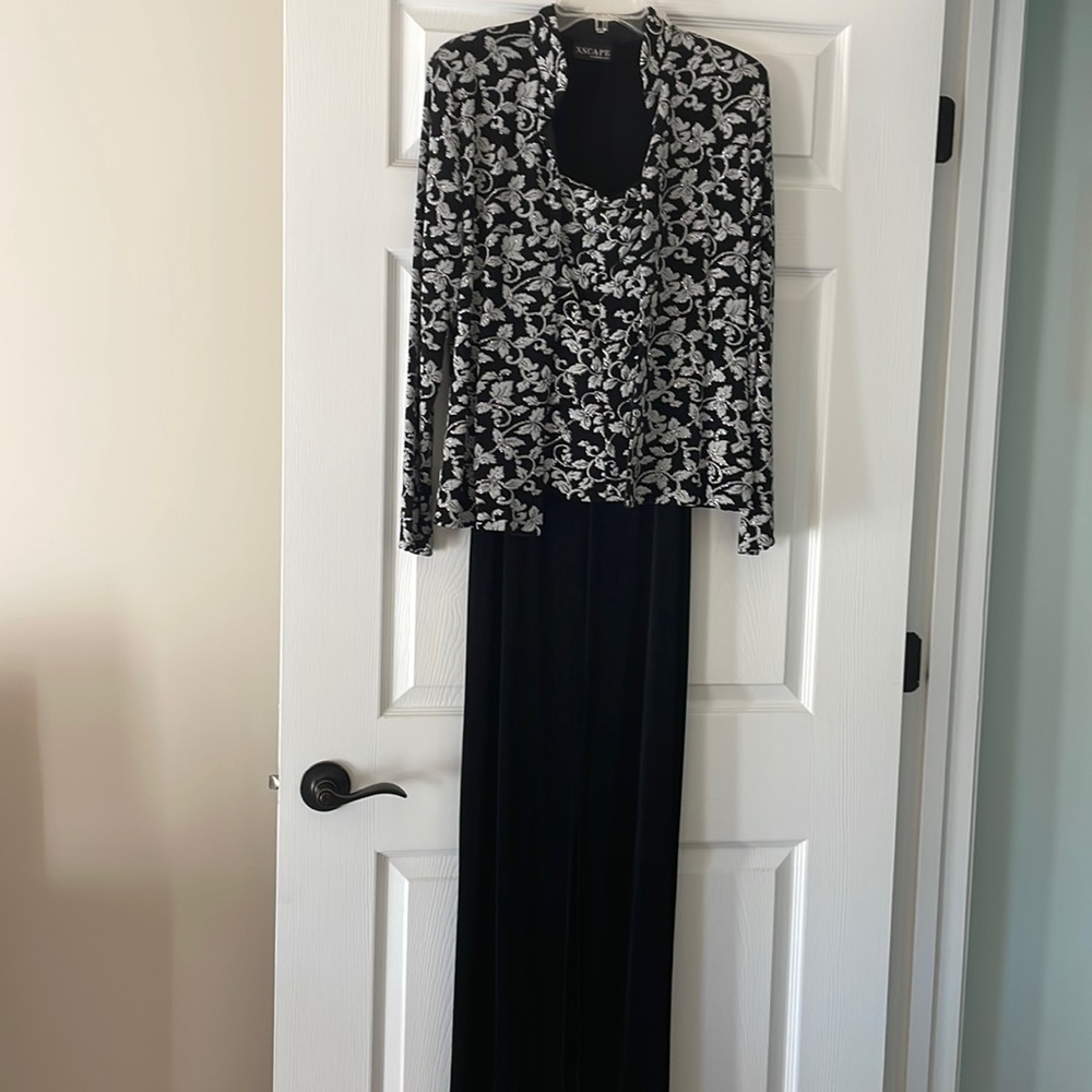 Black evening party dress.